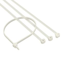 Хомут кабельный 4.8х250 P6.6 с двойным замком бел. (уп.100шт) DKC 21216SR • Купить по низкой цене в интернет-магазине СМЭК