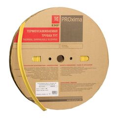 Трубка термоусадочная ТУТ нг 12/6 желт. (уп.100м) EKF tut-12-y • Купить по низкой цене в интернет-магазине СМЭК