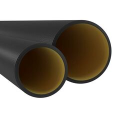 Труба гофрированная двустенная ПНД жесткая d200мм с муфтой для кабельной канализации SN6 450Н черн. (дл.5.70м) DKC 160920A-6K57 • Купить по низкой цене в интернет-магазине СМЭК