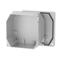 Коробка ответвительная 90х90х53мм IP66 RAL9006 окрашен. алюм. DKC 65300 • Купить по низкой цене в интернет-магазине СМЭК