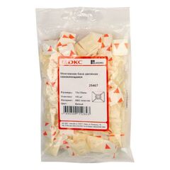 База монтажная самокл. для двух хомутов 19х19 бел. (уп.100шт) DKC 25467 • Купить по низкой цене в интернет-магазине СМЭК