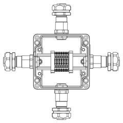 Коробка взрывозащищенная клеммная из алюминияTBE-A-12-(6xCBC.2)-1xKAEPM2MHK-20(A)-1xKAEPM2MHK-20(B)-1xKAEPM2MHK-20(C)-1xKAEPM2MHK-20(D)1Ex e IIC Т5 Gb • Купить по низкой цене в интернет-магазине СМЭК