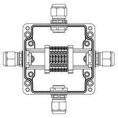 Коробка взрывозащищенная клеммная из полиэстера TBE-P-03-(6xCBC.2)-1xPABMP(A)-1xPABMP(B)-1xPABMP(C)-1xPABMP(D)1Ex e IIC Т5 Gb / Extb IIIC T95град.C Db • Купить по низкой цене в интернет-магазине СМЭК