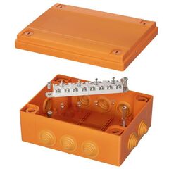 Коробка пластиковая FS с кабельными вводами и клеммниками IP55 150х110х70мм 12р 450V 6A 4кв.мм DKC FSB211204 • Купить по низкой цене в интернет-магазине СМЭК