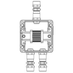 Коробка взрывозащищенная клеммная из алюминия TBE-A-12-(6xCBC.2)-2xKA2MHK(A)-1xKA2MHK(C)1Ex e IIC Т5 Gb / Ex tb IIIC T95град.C Db IP66 DKC 1201.121.22 • Купить по низкой цене в интернет-магазине СМЭК