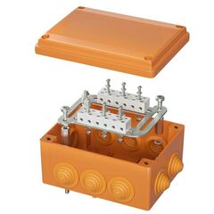 Коробка пластиковая FS с кабельными вводами и клеммниками IP55 240х190х90мм 8р 450V 20А 10кв.мм нерж. контакт DKC FSK41810 • Купить по низкой цене в интернет-магазине СМЭК