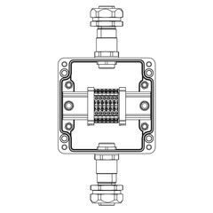 Коробка взрывозащищенная клеммная из полиэстера TBE-P-03-(6xCBC.2)-1xKAEPM2MHK-20(A)-1xKAEPM2MHK-20(C)1Ex e IIC Т5 Gb / Ex tb IIICT95град.C Db IP66/КЗ • Купить по низкой цене в интернет-магазине СМЭК