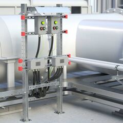 Комплект монтажных профилей на раму для крепления 1 оболочки с видом защиты Ex e L900мм гор. оцинк. DKC EX-FPR09 • Купить по низкой цене в интернет-магазине СМЭК