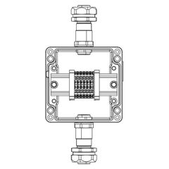 Коробка взрывозащищенная клеммная из алюминия TBE-A-12-(6xCBC.2)-1xKAEPM2MHK-20(A)-1xKAEPM2MHK-20(C)1Ex e IIC Т5 Gb / Ex tb IIICT95град.C Db IP66 DKC  • Купить по низкой цене в интернет-магазине СМЭК