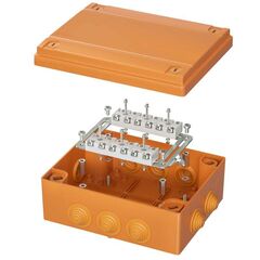 Коробка пластиковая FS с кабельными вводами и клеммниками IP55 240х190х90мм 12р 450V 32A 10кв.мм DKC FSK411210 • Купить по низкой цене в интернет-магазине СМЭК