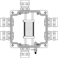 Корпус взрывозащищенный 160х160х90мм 1Ex e IIC T5 Gb IP66 GRP DKC 1231.051.19.00J • Купить по низкой цене в интернет-магазине СМЭК