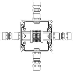 Коробка взрывозащищенная клеммная из полиэстера TBE-P-03-(6xCBC.2)-1xKA2MHK(A)-1xKA2MHK(B)-1xKA2MHK(C)-1xKA2MHK(D)1Ex e IIC Т5 Gb /Ex tb IIIC T95град. • Купить по низкой цене в интернет-магазине СМЭК
