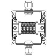 Коробка взрывозащищенная клеммная из полиэстера TBE-P-03-(10xCBC.2)-1xPABMP(A)-1xPABMP(C)1Ex e IIC Т5 Gb / Ex tb IIIC T95град.C Db IP66 DKC 1231.031.2 • Купить по низкой цене в интернет-магазине СМЭК
