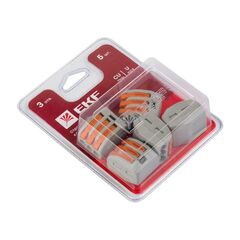 Клемма строительно-монтажная СМК 222-413 (блист.5шт) EKF plc-smk-413b • Купить по низкой цене в интернет-магазине СМЭК