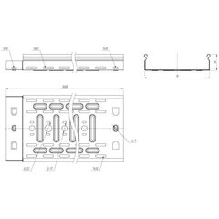 Лоток листовой перфорированный 50х150 L3000 0.55мм EKF L5015001-0.55 • Купить по низкой цене в интернет-магазине СМЭК