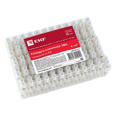 Колодка клеммная полистирол 6мм 6А EKF plc-KK-6-6 • Купить по низкой цене в интернет-магазине СМЭК
