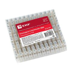 Колодка клеммная полистирол 4мм 3А EKF plc-KK-4-3 • Купить по низкой цене в интернет-магазине СМЭК