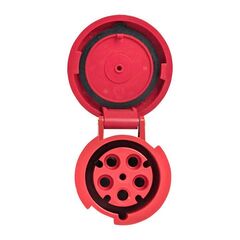 Розетка кабельная 63А 380В 3P+РЕ+N IP67 (235) EKF ps-235-63-380 • Купить по низкой цене в интернет-магазине СМЭК
