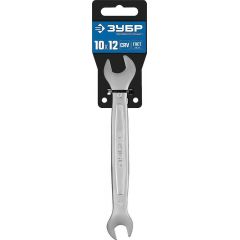 Рожковый гаечный ключ ЗУБР Профессионал 10х12 мм 27010-10-12 • Купить по низкой цене в интернет-магазине СМЭК