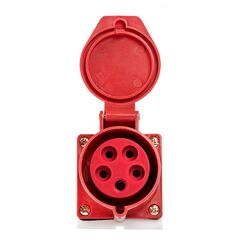 Розетка наружн. уст. 32А 380В 3P+РЕ+N IP44 (125) EKF ps-125-32-380 • Купить по низкой цене в интернет-магазине СМЭК