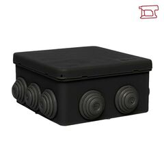 Коробка распаячная КМР-030-014 с крышкой 100х100х50 8 мембранных вводов IP54 черн. EKF plc-kmr-030-014-b • Купить по низкой цене в интернет-магазине СМЭК