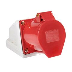 Розетка наружн. уст. 32А 380В 3P+РЕ IP44 (124) EKF ps-124-32-380 • Купить по низкой цене в интернет-магазине СМЭК