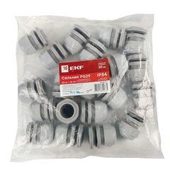 Сальник PG29 IP54 d отв. 36мм/d провод. 18-25мм PROxima EKF plc-pg-29-r • Купить по низкой цене в интернет-магазине СМЭК