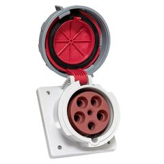 Розетка стационарная внутренняя угловая 4252 3Р+РЕ+N 32А 380В IP67 PROxima EKF ps-4252-32-380 • Купить по низкой цене в интернет-магазине СМЭК