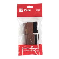 Заглушка 40х25 под темн. дерево Plast PROxima (уп.4шт) EKF ecd-40-25x4 • Купить по низкой цене в интернет-магазине СМЭК