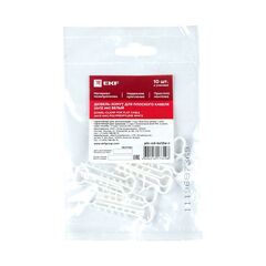 Дюбель-хомут d6х12мм для плоского кабеля белый (уп.10шт) PROxima EKF plc-cd-6x12w-r • Купить по низкой цене в интернет-магазине СМЭК