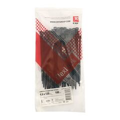 Хомут P6.6 4.6х120 FlexLock стандартный черн. (уп.100шт) PROxima EKF plc-fl-ctsb-4.6x120 • Купить по низкой цене в интернет-магазине СМЭК