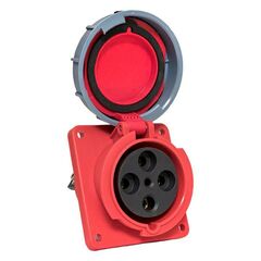 Розетка стационарная внутренняя угловая 4442 3Р+РЕ 125А 380В IP67 PROxima EKF ps-4442-125-380 • Купить по низкой цене в интернет-магазине СМЭК