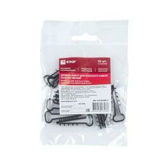 Дюбель-хомут d6х12мм для плоского кабеля черный (уп.10шт) PROxima EKF plc-cd-6x12b-r • Купить по низкой цене в интернет-магазине СМЭК