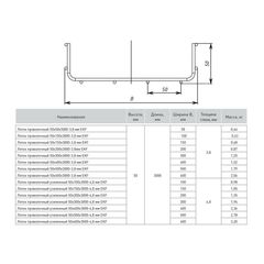 Лоток проволочный усиленный 50х200 L3000 4.8мм EKF LP50200-4.8 • Купить по низкой цене в интернет-магазине СМЭК