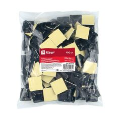 Площадка самоклеящаяся 25х25мм черн. (уп.100шт) EKF plc-25x25-b • Купить по низкой цене в интернет-магазине СМЭК