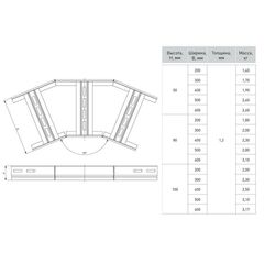 Угол для лотка горизонтальный 45град. 100х200мм EKF glt45100200 • Купить по низкой цене в интернет-магазине СМЭК