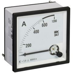 Амперметр Э47 600/5А 72х72 AC включение через трансформатор (класс точности 1.5) (IPA10-6-0600-E) • Купить по низкой цене в интернет-магазине СМЭК