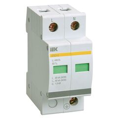 Ограничитель перенапряжения ОПС1-C 2P IEK MOP20-2-C • Купить по низкой цене в интернет-магазине СМЭК
