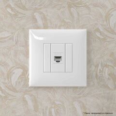 Розетка компьютерная 1-м СП Avanti "Белое облако" RJ45 кат.6 без шторок механизм DKC 4400693 • Купить по низкой цене в интернет-магазине СМЭК