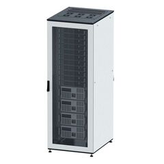 Шкаф напольный собранный 19дюйм IT-CQE 42U 800х1200 двери перф./перф. RAL 9005 DKC R5DC4282PFB • Купить по низкой цене в интернет-магазине СМЭК