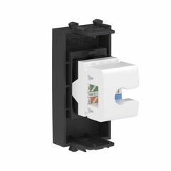 Розетка компьютерная 1мод. Avanti "Черный матовый" RJ45 кат.6 без шторок модульная механизм DKC 4412691 • Купить по низкой цене в интернет-магазине СМЭК