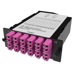 Кассета претерминированная 24ОВ 50/125 OM4 2xMTP(12)f/12xLC Duplex (с интегрированными шторками) 1 HU DKC RNCTFL1U244T • Купить по низкой цене в интернет-магазине СМЭК