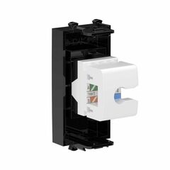 Розетка компьютерная 1мод. Avanti "Черный квадрат" RJ45 кат.6 без шторок модульная механизм DKC 4402691 • Купить по низкой цене в интернет-магазине СМЭК