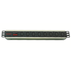 Блок розеток 8-м 10А IEC 60320 C13 для 19дюйм шкафов амперметр DKC R519IEC8AMC14 • Купить по низкой цене в интернет-магазине СМЭК