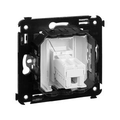 Розетка телефонная 1-м СП Avanti "Белое облако" RJ12 DKC 4400313 • Купить по низкой цене в интернет-магазине СМЭК