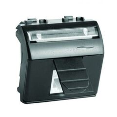 Розетка компьютерная 1-м СП 2мод. Brava RJ45 кат.5E черн. DKC 77655N • Купить по низкой цене в интернет-магазине СМЭК