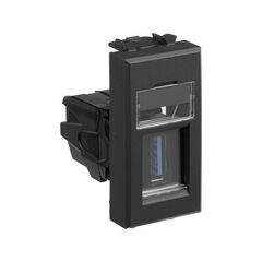 Розетка USB 3.0 1мод. Avanti "Черный матовый" тип А-А модульная DKC 4412301 • Купить по низкой цене в интернет-магазине СМЭК