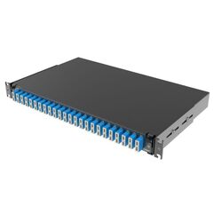 Полка оптическая выдвижная 1U с адатерами 24 х duplex SC OS2 в комплекте с лицевой панелью пигтейлами сплайс-кассет(ой/ами) и гильзами КДЗС DKC RNFP9D • Купить по низкой цене в интернет-магазине СМЭК