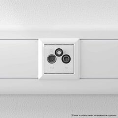Розетка телевизионная TV/FM/SAT 2мод. 16А Avanti "Белое облако" DKC 4400532 • Купить по низкой цене в интернет-магазине СМЭК