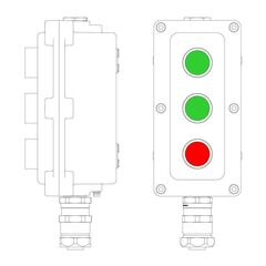 Пост управления взрывонепроницаемый из алюминия LCSD-03-B-MB-P1G(11)x1-P1G(11)x1-P1R(11)x1-PBMB-ANP15BMB DKC LCSD21000117 • Купить по низкой цене в интернет-магазине СМЭК
